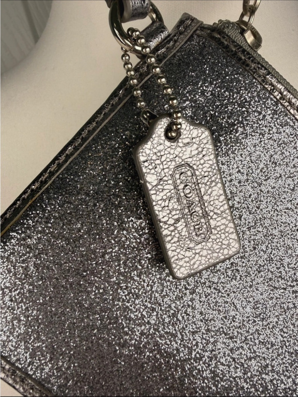 Coach Metallic Gunmetal Corner Zip
Wristlet - Picture 3 of 5
